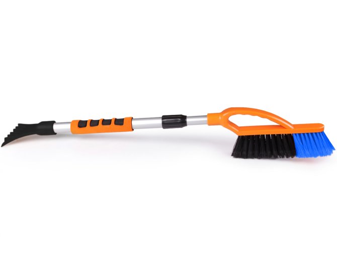 Eiskratzer Teleskop Besen Aluminium 77 - 107 cm 