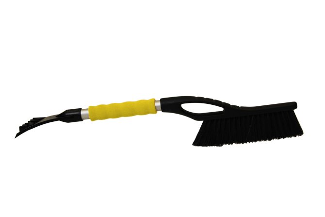Eiskratzer Besen Aluminium 55 cm gelb 