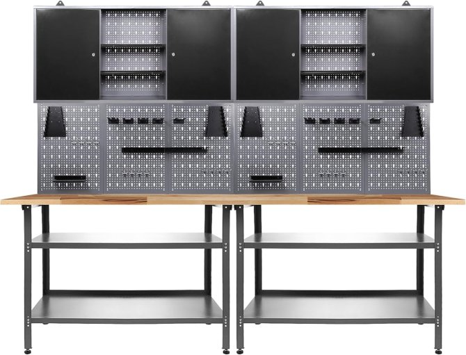 Werkstatt Set Nobbi 240 cm 2 Schränke 