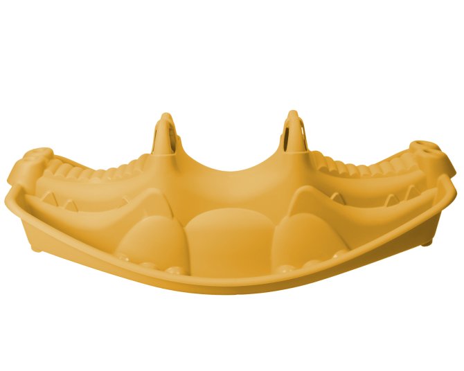 Kinderwippe Wippe Schaukel Krokodil orange 