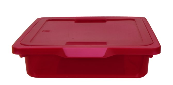 Kreo Box mit Deckel 7.5 Liter fuchsia transparent 
