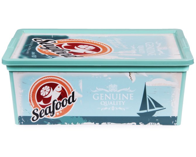 Aufbewahrungsbox C Box S Design Fast Food mit Deckel 