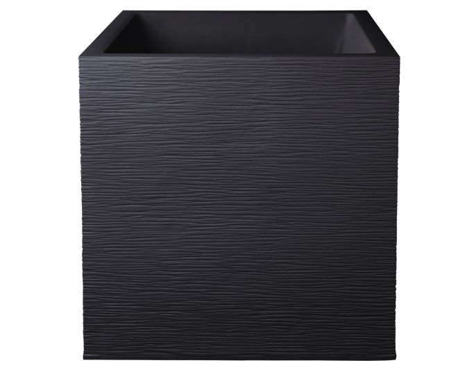 Pflanzkübel Blumentopf Graphit 40cm anthrazit 