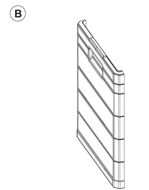 Teil B (Seitenteil) braun 