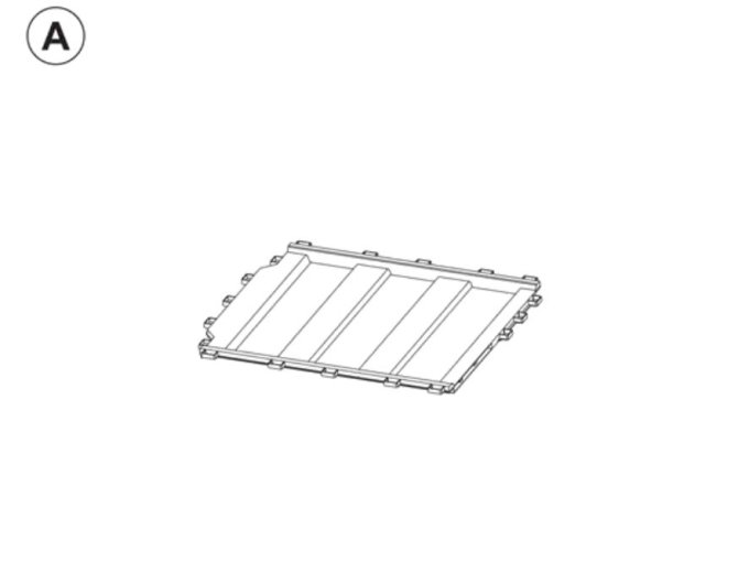Teil A (Bodenelement anthrazit) 