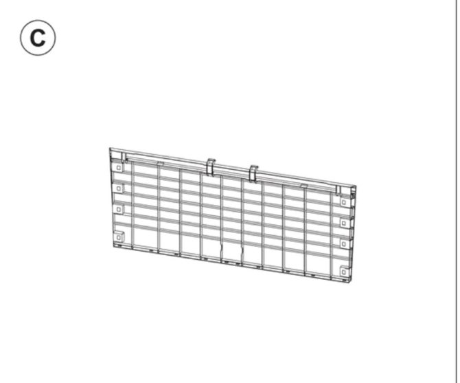 Teil C (Rückwand grau) 