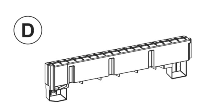 Teil D (Abdeckung Türteil links) anthrazit 