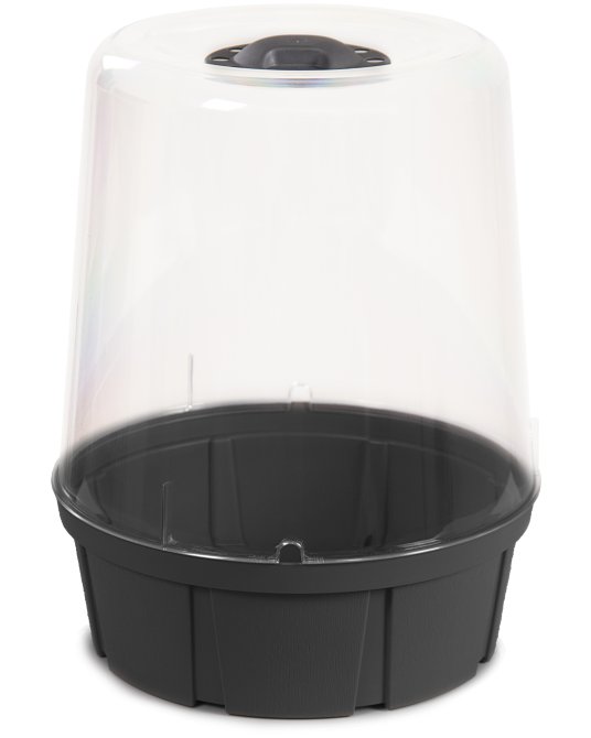 Frühbeet Anzucht Gewächshaus rund anthrazit anthrazit