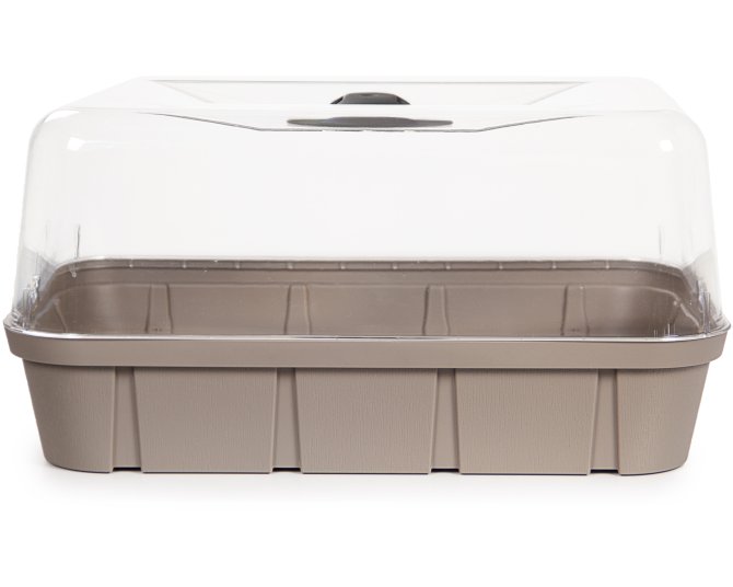 Frühbeet Anzucht Gewächshaus 6 L taupe taupe