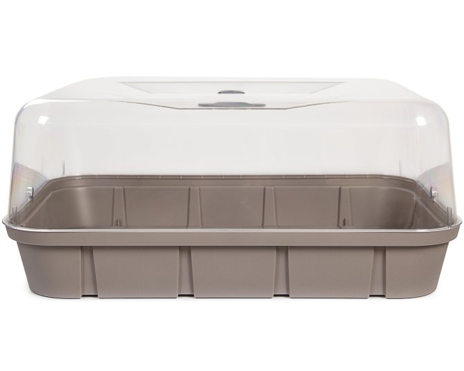 Frühbeet Anzucht Gewächshaus 16 L taupe taupe