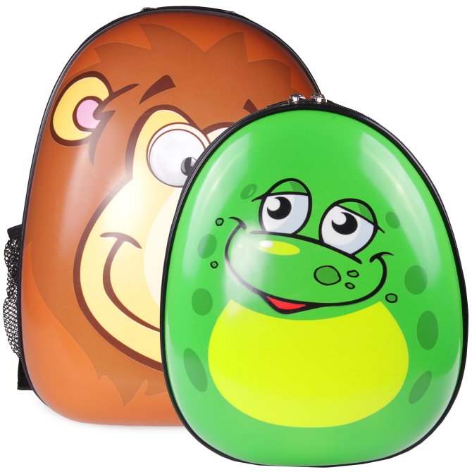 Kinderrucksack Set Löwe & Frosch 