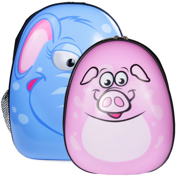 Kinderrucksack Set Elefant & Schwein 
