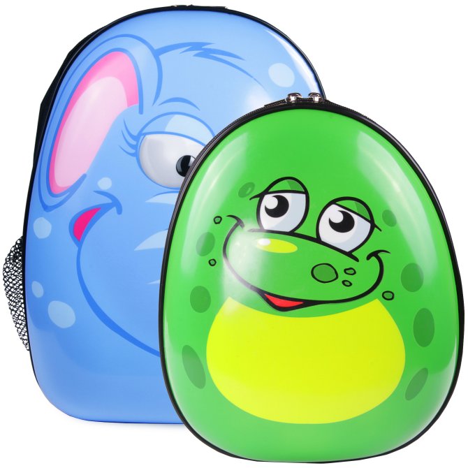 Kinderrucksack Set Elefant & Frosch 