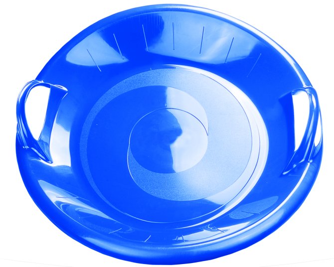 Schlitten Tellerschlitten Kamikaze blau 60cm 