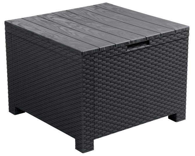 Tisch Aphrodite anthrazit mit Staufach 130 Liter 