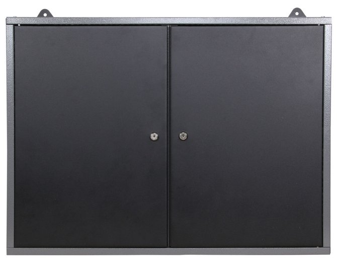 Werkstattschrank 2-trg schwarz   