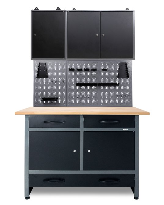 Werkstatt Set Werner Plus 120 cm 2 Schränke 