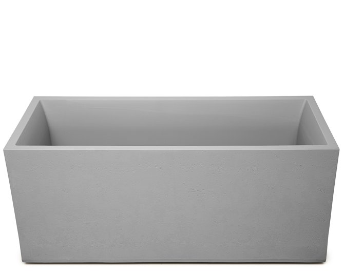 Pflanzkübel Basalt 100 Blumentopf doppelwandig grau 