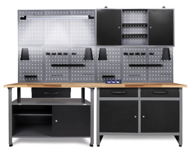 Werkstatt Set Schöpfer komplett LED Bluetooth & Steckdose 