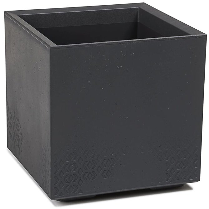 Pflanzkübel Beton 40 Caro Rollen 100% recycled anthrazit 