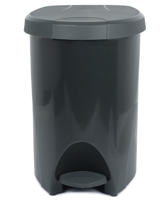 Mülleimer Treteimer Abfalleimer Abfallbehälter 70L grau 