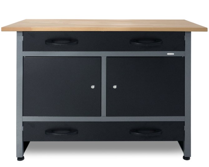 Werkbank Werktisch Werner DeLuxe 95cm schwarz 