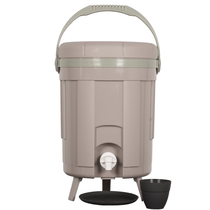 Bokaschi Eimer grau mit Auslaufhahn 8 L 