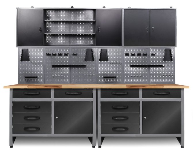 Werkstatt Set Holger 240 cm 3 Schränke 