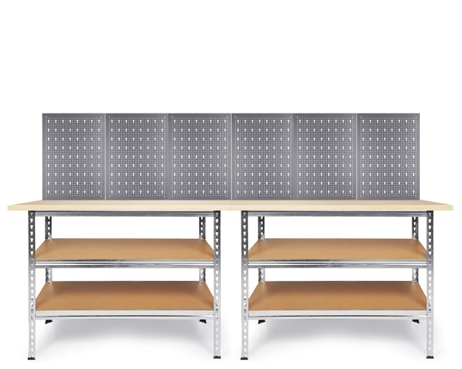Werkstatt Set Uwe 240cm Melamin  + 6 LW 