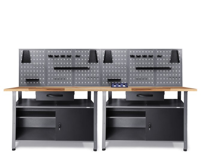 Werkstatt Set Klaus 240 cm 2 Schränke  