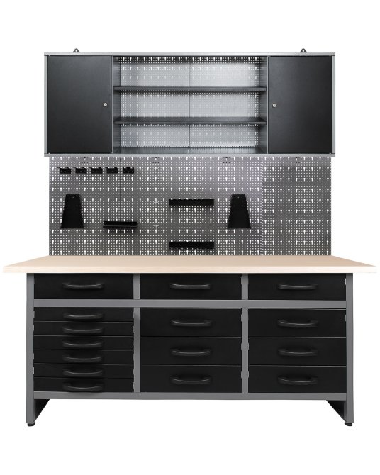 Werkstatt Set Konny 160 cm 1 Schrank Melamin 