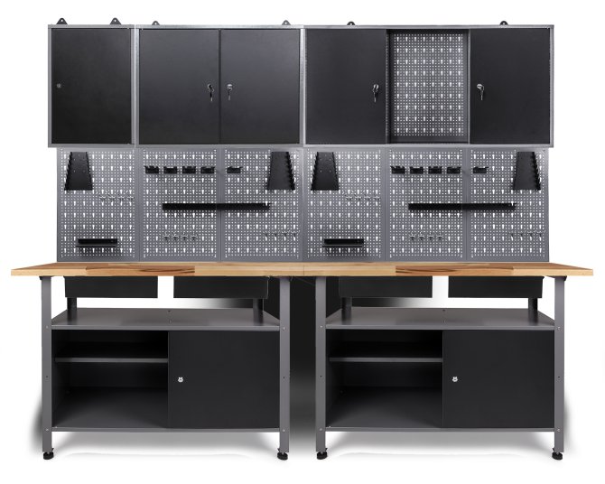 Fritz Set 240cm 3 Werkzeugschränke 