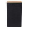 ONDIS24 Pellets Aufbewahrungsbox Graphit mit Holzdeckel 36L