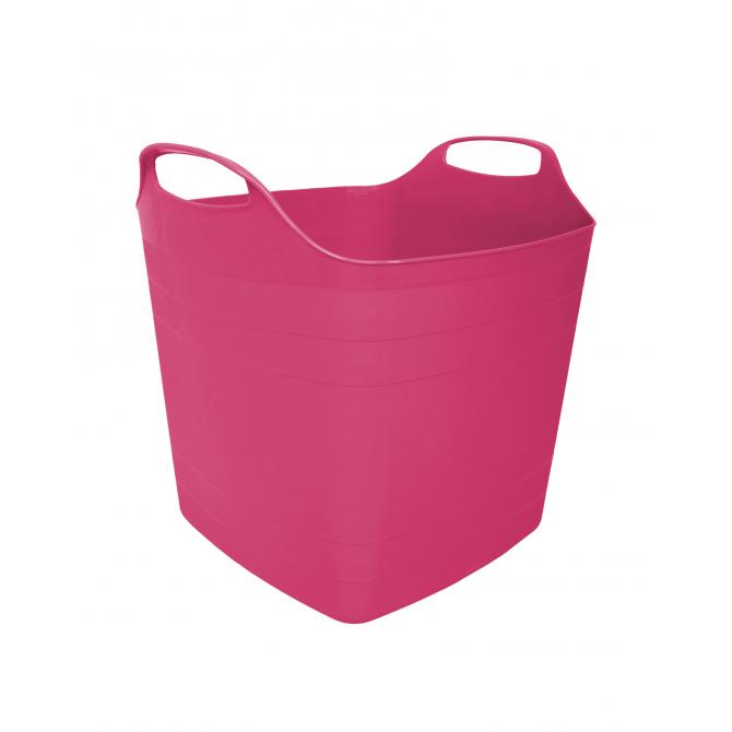 ONDIS24 Wäschekorb Wäschesammler Flexi Tub 15 L pink
