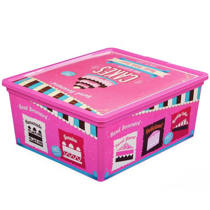 ONDIS24 Aufbewahrungsbox C Box M Vintage Design Sweet mit Deckel
