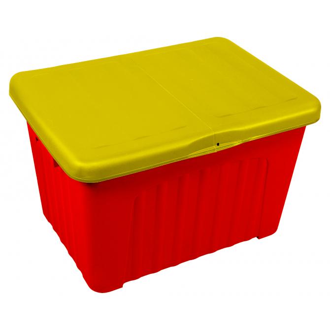 ONDIS24 Lagerbox Aufbewahrungsbox Pandorino gelb-rot