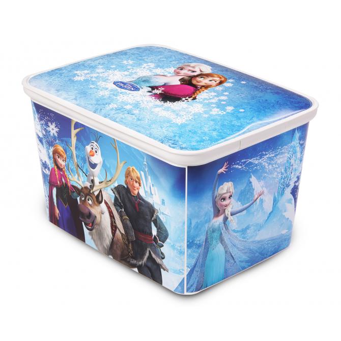 Curver Aufbewahrungsbox mit Deckel Ordnung Box Transportbox  Disney Frozen 22 L 