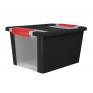 ONDIS24 Aufbewahrungsbox Klipp Box S schwarz rot