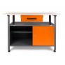 ONDIS24 Werkstatt Set Ecklösung One 85 cm orange