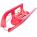 Kinderschlitten Rennrodel Bob Arrow mit Metallkufen rot