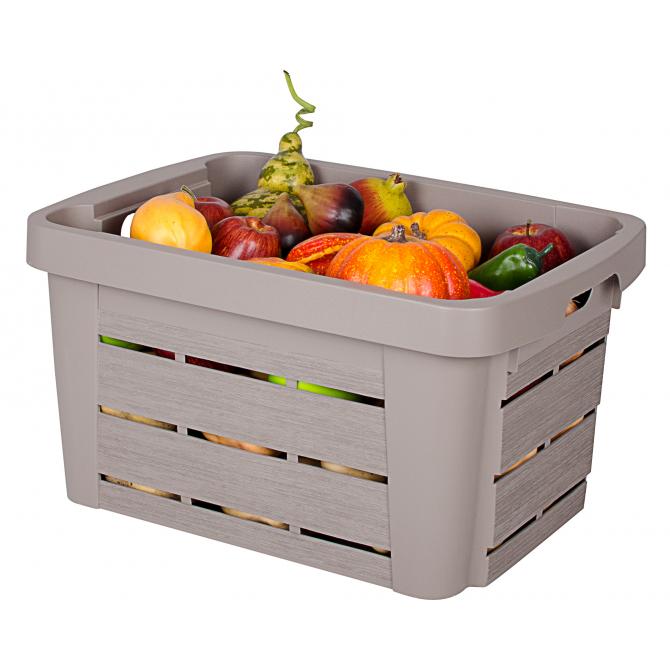 Ondis24 Aufbewahrungskiste Wood 30L Holz Optik günstig online kaufen