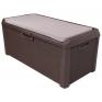 ONDIS24 Kissenbox Auflagenbox Santo Plus mit Sitzkissen 560 L braun