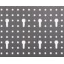 ONDIS24 Lochwand mit 22 teiligem Hakenset grau
