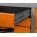 Werkbank Konny 160 cm orange H85