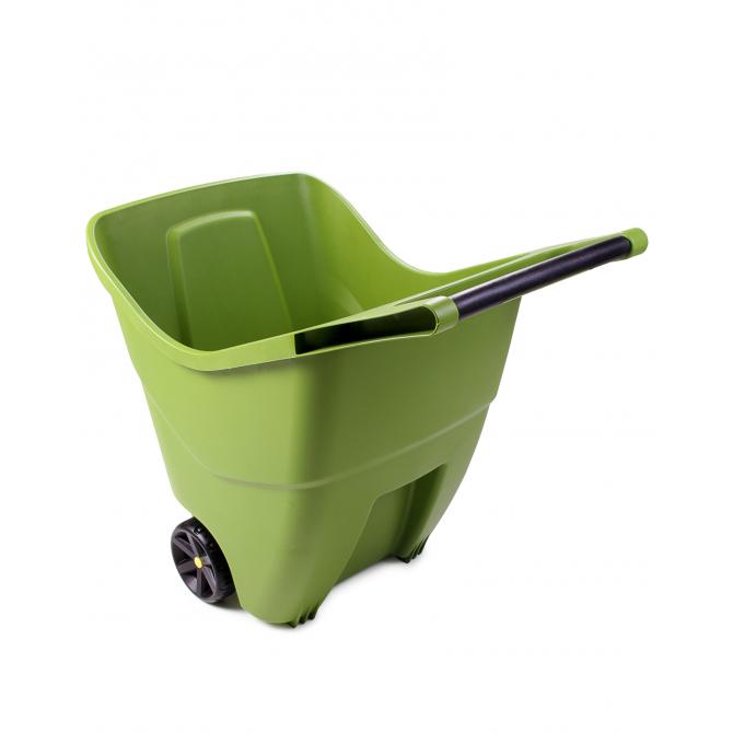 Ondis24 Gartenschubkarre 85 L Trolley mit Griff Zweirad Kunststoff Outdoor grün 