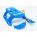 Kinderschlitten Rennrodel Bob Arrow mit Metallkufen blau
