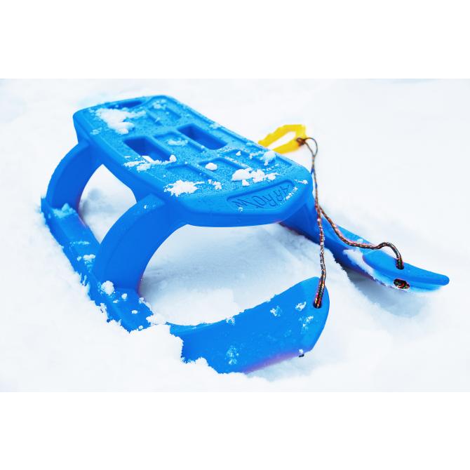 ONDIS24 Kinderschlitten Rennrodel Bob Arrow mit Metallkufen blau