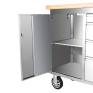 ONDIS24 Edelstahl Werkstattwagen 130 cm mit 10 Schubladen
