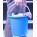 Eimer mit Kunststoffbügel blau 10 Liter