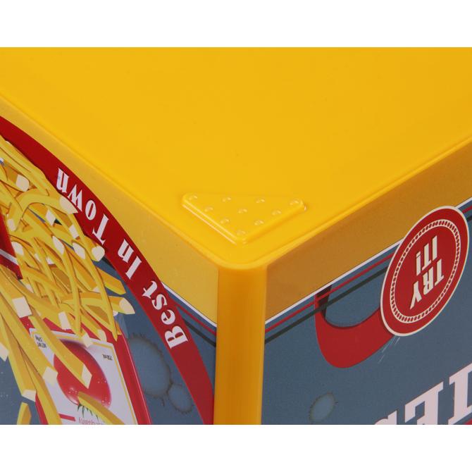 ONDIS24 Aufbewahrungsbox C Box Cube Design Fast Food mit Deckel